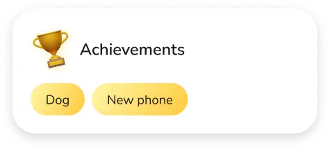 achievements in allowance tracker